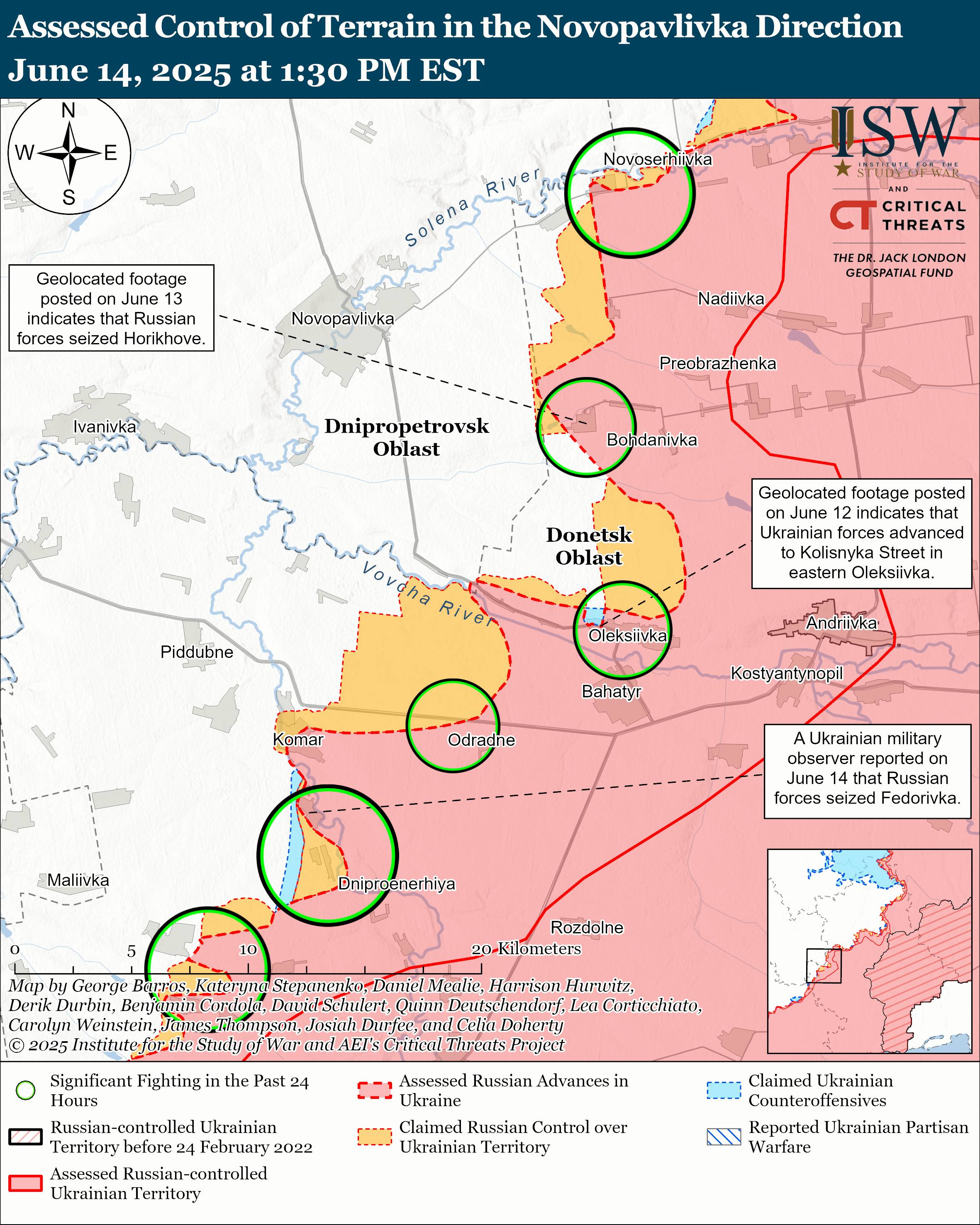 Армія РФ намагається багатовекторно наступати на Дніпропетровщину, - ISW